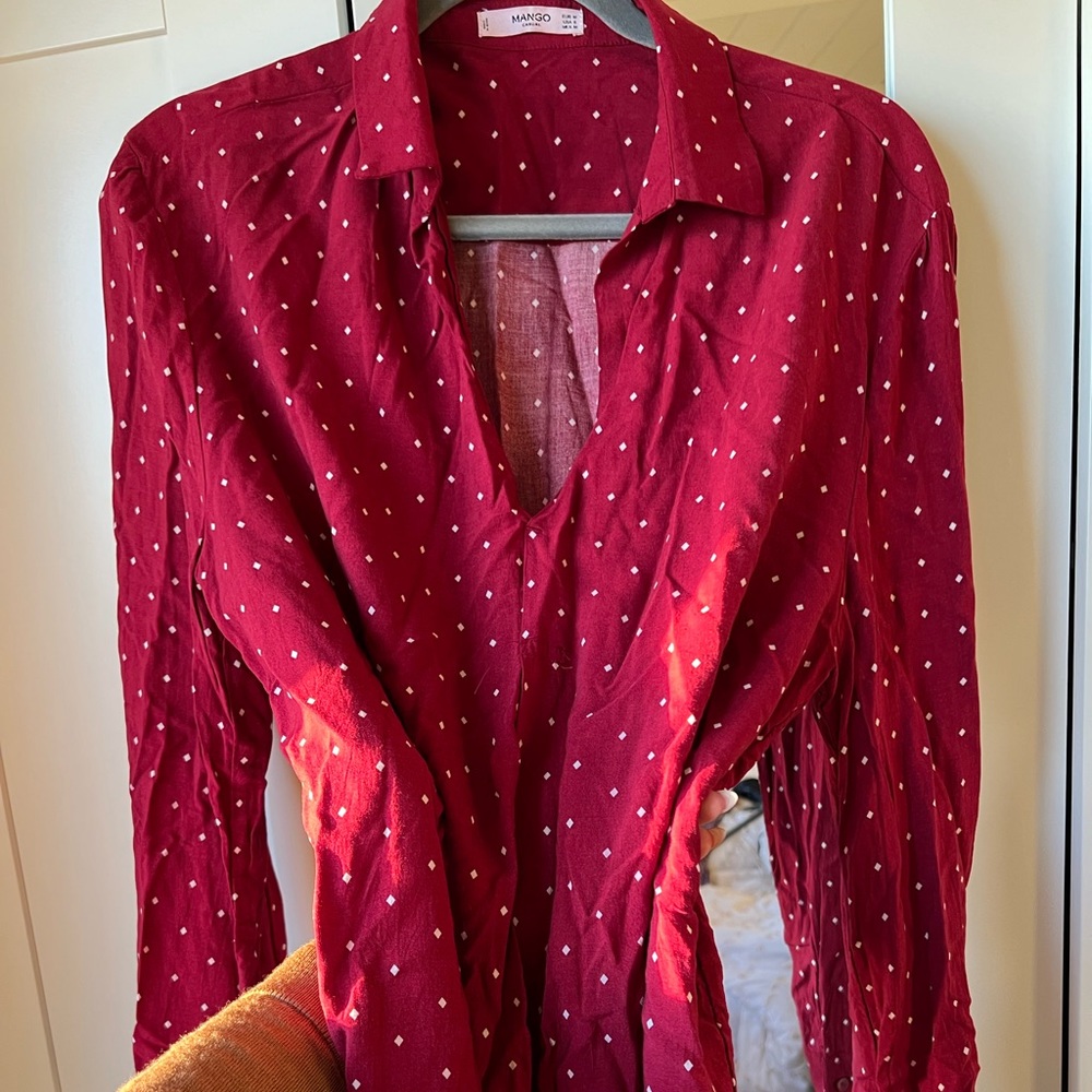 Red blouse